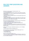 RICA TEST PREP QUESTIONS AND ANSWERS