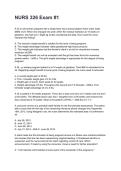 NURS 326 Exam &num;1 NEWEST 2026&sol;2027 ACTUAL EXAM COMPLETE QUESTIONS AND CORRECT DETAILED ANSWERS &lpar;VERIFIED ANSWERS&rpar; &vert;ALREADY GRADED A&plus;&vert;&vert;BRAND NEW&excl;&excl;