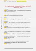 ESL 154 Questions &vert; Accurate & Verified Answers to  Pass Actual Exam