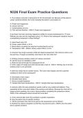 N326 Final Exam Practice Questions NEWEST 2026&sol;2027 ACTUAL EXAM COMPLETE QUESTIONS AND CORRECT DETAILED ANSWERS &lpar;VERIFIED ANSWERS&rpar; &vert;ALREADY GRADED A&plus;&vert;&vert;BRAND NEW&excl;&excl;