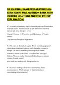 NR 228 FINAL EXAM PREPARATION 2026 EXAM SCRIPT FULL QUESTION BANK WITH VERIFIED SOLUTIONS AND STEP BY STEP EXPLANATIONS