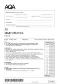AQA AS MATHEMATICS Paper 2 7356&sol;2 JUNE 2025