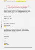 ACVPM - Public Health Questions &vert; Accurate &  Verified Answers to Pass Actual Exam