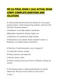 NR 326 FINAL EXAM 2 2026 ACTUAL EXAM SCRIPT COMPLETE QUESTIONS AND SOLUTIONS