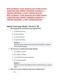 BIOD 103&colon; Essential Biology &vert; Module 1 Practice Exam &vert; Questions & Correct Answers Graded A&plus; &vert; Verified Answers &vert; Latest Version 2026-2027