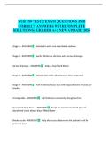 NUR 150 TEST 2 EXAM QUESTIONS AND CORRECT ANSWERS WITH COMPLETE SOLUTIONS &vert; GRADED A&plus; &vert; NEW UPDATE 2026