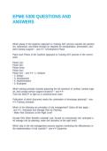 EPME 5300 QUESTIONS AND ANSWERS