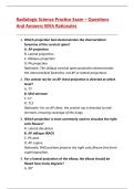 Radiologic Science Practice Exam 2026&colon; Questions&comma; Answers & Rationales