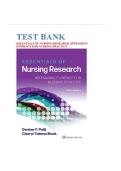 Test Bank for Essentials of Nursing Research&colon; Appraising Evidence for Nursing Practice&vert; 9781975141851&vert; All Chapters 1-18&vert; LATEST