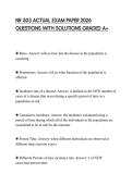 NR 503 ACTUAL EXAM PAPER 2026 QUESTIONS WITH SOLUTIONS GRADED A&plus;