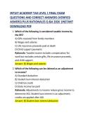 Intuit Academy Tax Level 1 Final Exam Questions and Correct Answers