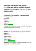 NATE Gas Exam Preparation Version 1 Questions and Correct Answers