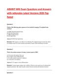 ARMRIT MRI Exam Questions and Answers with rationales Latest Versions 2026 Top Rated 