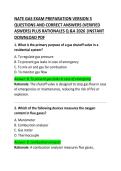 NATE Gas Exam Preparation Version 3 Questions and Correct Answers