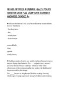 NR 506 NP WEEK 4 KALTURA HEALTH POLICY ANALYSIS 2026 FULL QUESTIONS CORRECT ANSWERS GRADED A&plus;