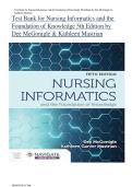 Test Bank for Nursing Informatics and the Foundation of Knowledge&colon; &period; 5th Editi&oacute;n de Dee McGonigle &vert;&vert;ISBN&colon;9781284220469