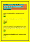 NAFI CFEI Exam Study Guide &vert; Certified Fire & Explosion  Investigator Questions & Answers&vert;Graded A&plus; &vert;100&percnt;  Verifeid and Updated