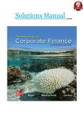 Test Bank & Solution Manual for Fundamentals of Corporate Finance 8th Edition by Stephen A&period; Ross &ndash; Complete Instructor Questions&comma; Answers&comma; and Chapter Solutions