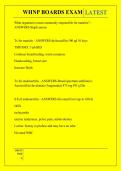 WHNP BOARDS EXAM QUESTIONS AND ANSWERS 2026