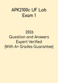 APK2100c UF Lab Exam 1 PDF &vert; Practical Test Bank&comma; Anatomy Review & Study Guide 2026