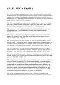 CALE &colon; MOCK EXAM 1 NEWEST 2026&sol;2027 ACTUAL EXAM COMPLETE QUESTIONS AND CORRECT DETAILED ANSWERS &lpar;VERIFIED ANSWERS&rpar; &vert;ALREADY GRADED A&plus;&vert;&vert;BRAND NEW&excl;&excl;