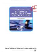 TEST BANK FOR Nurse Practitioner's Business Practice and Legal Guide 7th Edition by Carolyn Buppert latest edition 2024 ISBN&colon;9781284208542 COMPLETE GUIDE All CHAPTERS COVERED 100&percnt; VERIFIED A&plus; GRADE ASSURED&excl;&excl;&excl;&excl;&excl; NEW LATEST UPDATE&excl;&excl;&excl;&excl;&excl;