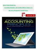 Solution Manual for Accounting Principles 9th Canadian Edition Volume 1 & 2 by Jerry Weygandt & Donald Kieso &ndash; Complete Instructor Solutions for All Chapters