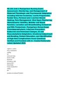 NS 201 Unit 3 Postpartum Nursing Exam&colon; Assessment&comma; Monitoring&comma; and Management of Maternal Physiologic and Psychosocial Adaptation Including Uterine Involution&comma; Lochia Progression&comma; Fundal Tone&comma; Perineal and C-section Wound Healing&comma; Pain Management&comma; Vital S