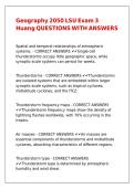Geography 2050 LSU Exam 3 Huang QUESTIONS WITH ANSWERS
