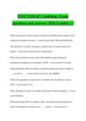 EMT FISDAP Cardiology Exam questions and answers 2026 Graded A&plus;