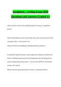 accuplacer &ndash; writing Exam 2026 Questions and Answers Graded A&plus;