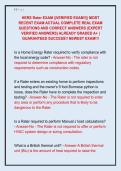 HERS Rater EXAM &vert;&vert;VERIFIED EXAM&excl;&excl;&vert;&vert; MOST  RECENT EXAM ACTUAL COMPLETE REAL EXAM  QUESTIONS AND CORRECT ANSWERS &lpar;EXPERT  VERIFIED ANSWERS&rpar; ALREADY GRADED A&plus; &vert;  GUARANTEED SUCCESS&excl;&excl; NEWEST EXAM&excl;&excl;&excl; 