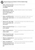 Research Design & Statistics &sol; Clinical Epidemiology Guide &sol; 2026 Study Prep &sol; Exam Review &sol; Score 100&percnt;