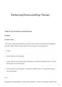 The Nursing Process and Drug Therapy test bank