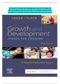 Complete Test Bank For Growth and Development Across the Lifespan 3rd Edition By Gloria Leifer&comma; Eve Fleck All 1-16 Chapters Covered With Questions And Verified Solutions With Detailed  Rationales And Case Study&period;