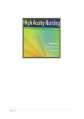 TEST BANK FOR High-Acuity Nursing 7th Edition by Kathleen Wagner&comma; Melanie Hardin-Pierce&comma; Darlene Welsh&comma; Karen Johnson ISBN&colon;978-0134459295 COMPLETE GUIDE ALL CHAPTERS COVERED 100&percnt; VERIFIED A&plus; GRADE ASSURED&excl;&excl;&excl;&excl;NEW LATEST UPDATE&excl;&excl;&excl;&excl;