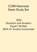 CCRN Neonatal Exam Study Set PDF &vert; Practice Questions & Certification Prep 2026