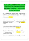 PCI ISA EXAM &vert; NEWEST ACTUAL EXAM   COMPLETE QUESTIONS AND VERIFIED  ANSWERS GRADED A&plus; &vert; 100&percnt; PASS &vert;  20262027 UPDATE&excl;  