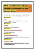 NSG 522 Exam Study Guide &vert; Advanced Nursing  Questions &  With Detailed Answers&vert;100&percnt; Verified  and Updated &vert;Graded A &plus;
