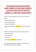 IAHSS BASIC OFFICER CERTIFICATION   EXAM &vert; NEWEST ACTUAL EXAM COMPLETE   QUESTIONS AND VERIFIED ANSWERS  GRADED A&plus; &vert; 100&percnt; PASS &vert; 2026 UPDATE&excl; 