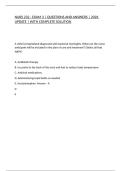 NURS 232 - EXAM 3 &vert; QUESTIONS AND ANSWERS &vert; 2026 UPDATE &vert; WITH COMPLETE SOLUTION