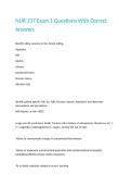NUR 337 Exam 1 Questions With Correct Answers