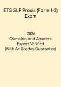 ETS SLP Praxis &lpar;Form 1-3&rpar; Exam PDF &vert; Speech-Language Pathology Practice & Study Guide 2026
