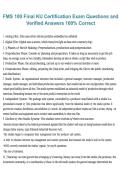 FMS 100 Final KU &ndash; Certification Exam Questions and Verified Answers 100&percnt; Correct 2026&sol;2027 &ndash; Complete Exam Preparation Material
