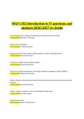 WGU C182 Introduction to IT &vert;C182 Introduction to IT &ndash; Western Governors University &ndash; 2026&sol;2027 &ndash; Complete Questions and Answers &lpar;A&plus; Grade Study Guide&rpar;