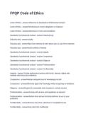 FPQP Code of Ethics&period; Questions with Accurate Answers