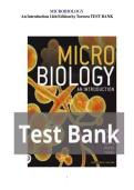 Test Bank for Microbiology&colon; An Introduction 14th Edition by Gerard J&period; Tortora All Chapters 1-28