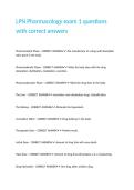 LPN Pharmacology exam 1 questions with correct answers&period;