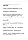 ASU BIO 351 QUESTIONS WITH COMPLETE SOLUTIONS