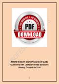 NR546 Midterm Exam Preparation Guide &ndash; 2026 &ndash; Questions with Correct Verified Solutions &lpar;Graded A&plus;&rpar; 100&percnt; Guarantee Success